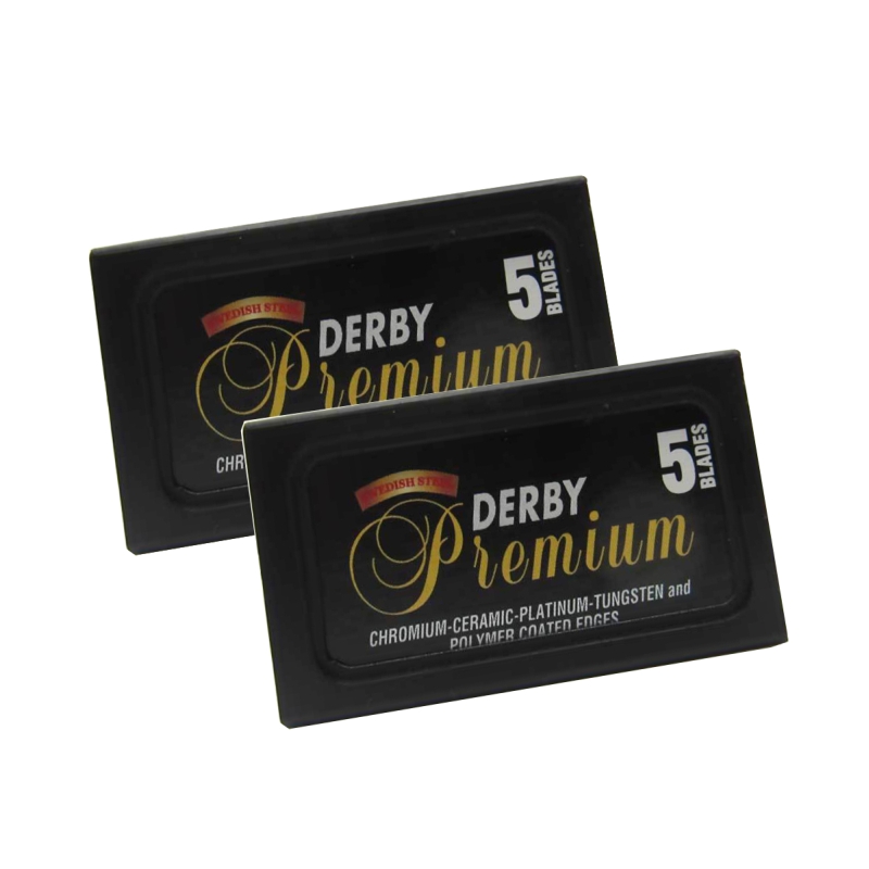DERBY Premium Rasierklingen (10 Stck), zweischneidig, DE Blades