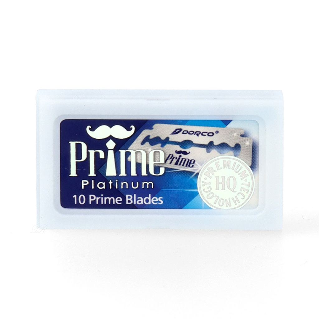DORCO Prime Platinum Rasierklingen (10 Stck), zweischneidig, DE Blades, Hobelklingen