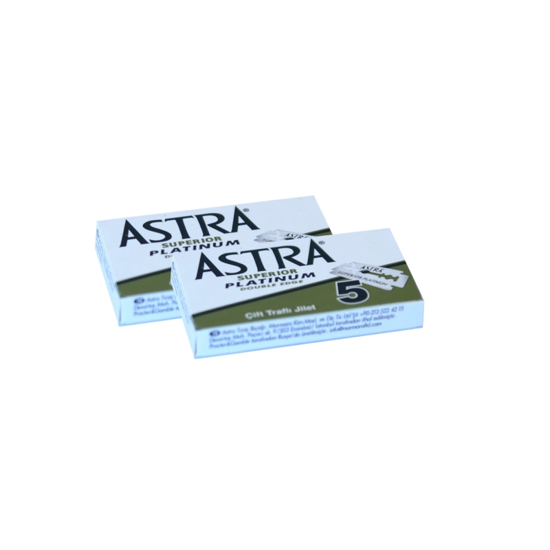 ASTRA Superior Platinum Rasierklingen (10 Stck), zweischneidig, DE Blades